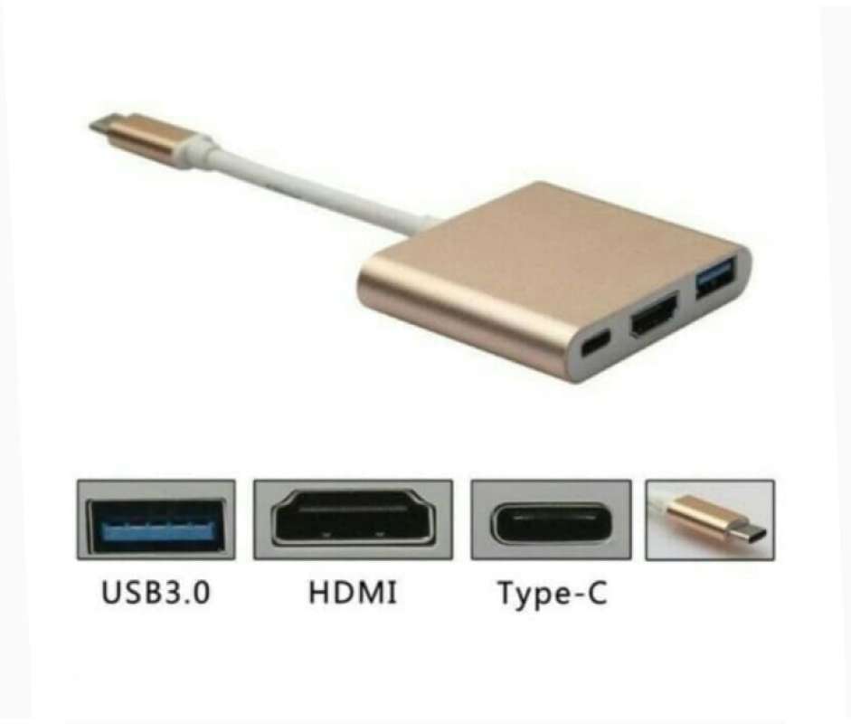Promo Macbook Air M1 M2 Converter Adapter Type C To Usb Hdmi Multiport