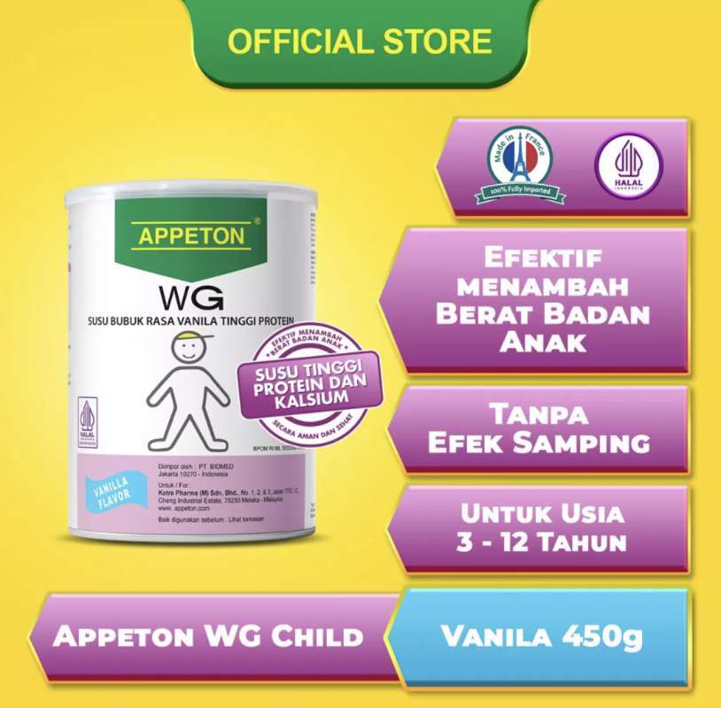 Jual Appeton Weight Gain Child (Vanilla) di Seller FIKAAP CELL