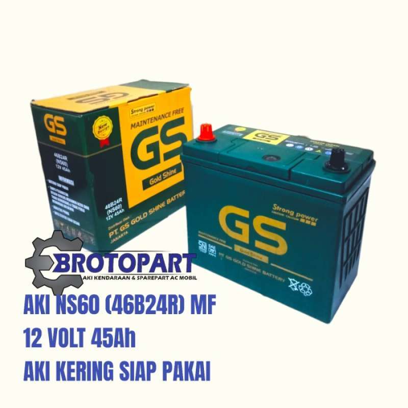 Promo Aki Mobil Kering GS NS60 46B24R MF 45Ah Accu kering siap pakai