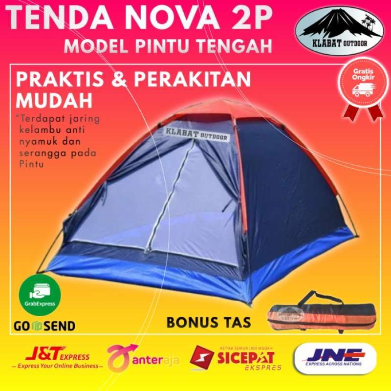 Promo Tenda Kemping Camping Anak Dewasa Gunung Outdoor Kapasitas 2