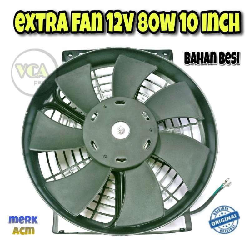 Promo Extra Fan Besi Universal Ac Mobil 10 12V, 80W Diskon 23 di