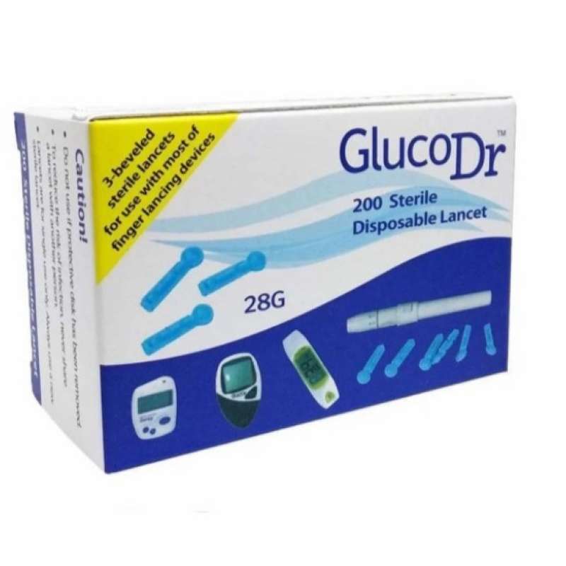 Promo Gluco Dr 200 Sterile Disposable Lancet Diskon 17% di Seller ...