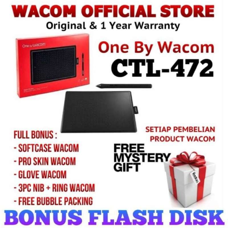 Jual WACOM ONE CTL 472 SMALL DRAWING TABLET WACOM OFFICIAL STORE Jual wacom one ctl 472 small drawing tablet wacom official store