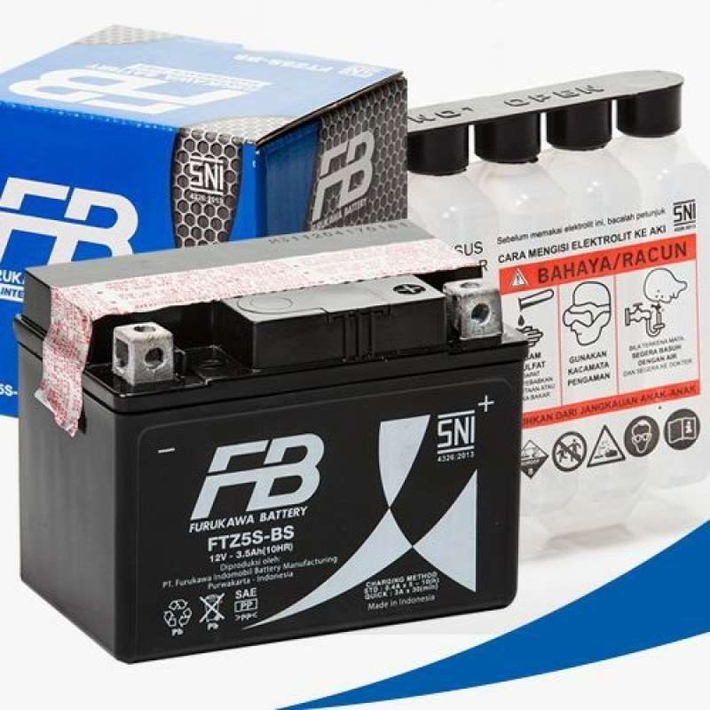 Promo Aki Kering Motor Fb Furukawa Ftz5S-Bs Honda Beat Supra X Diskon