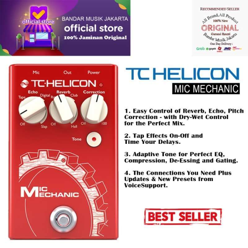 Promo tc helicon mic mechanic 2 vocal effect pedal bmj diskon 23 di