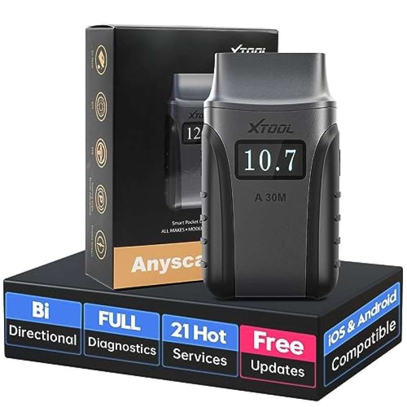 XTOOL A30M V2.0 All-System OBD2 Scanner – Bidirectional, Bluetooth, Free Updates (Used)