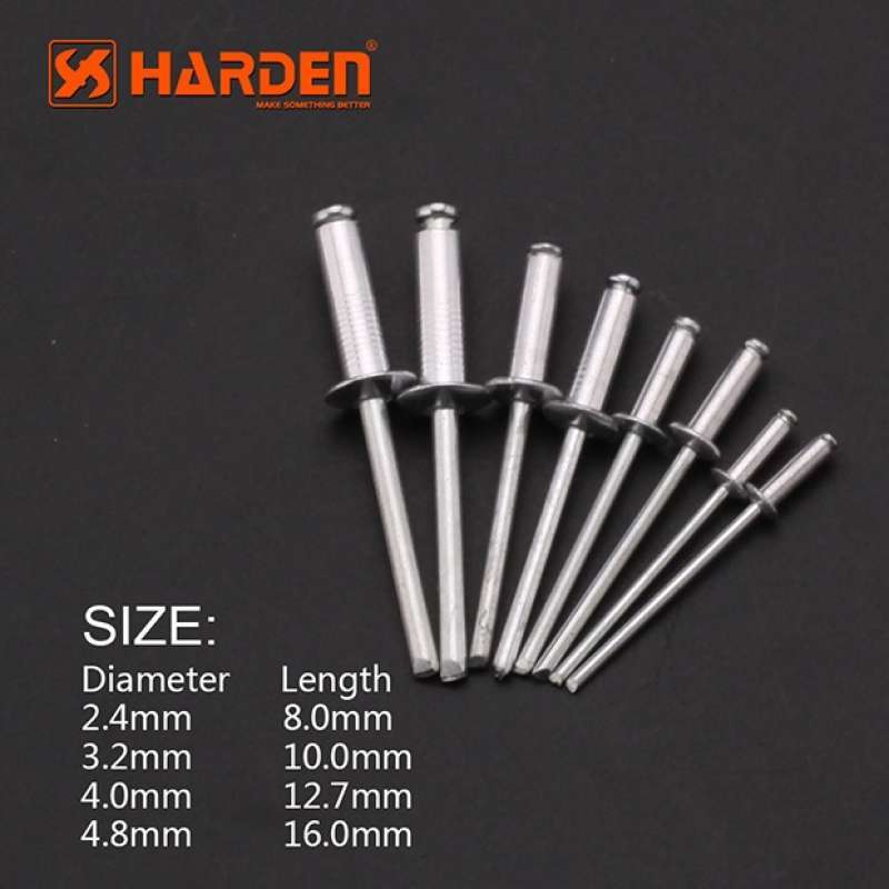 Paku Rivet Pack Promo Paku Alumunium Rivet 2.4mm, 3.2mm, 4mm, 4.8mm / Paku Rivet Harden ...