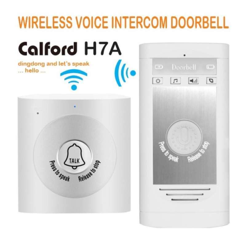 Intercom Bell Tweeter Promo Bell + Intercom Wireless 2 Way Voicetalk Long Range - Calford H7a ...