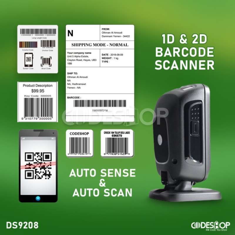 Jual Barcode Scanner Symbol Ds9208 - 2 Dimensi ( Qr Code E-faktur Pdf ...