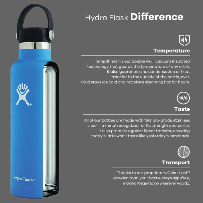 Promo Hydro Flask Wide Mouth Flex Sip Lid 12 oz Water Bottle White