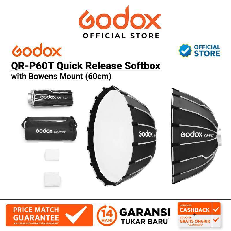 Softbox Godox QR-P60T-G Parabolique Rapide