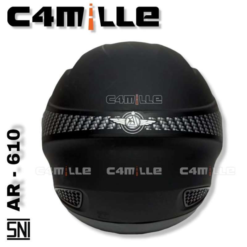 Promo Helm Arl Model Zeus Polos Black Doff Half Face Terbaik Diskon 31 di Seller Topsmant