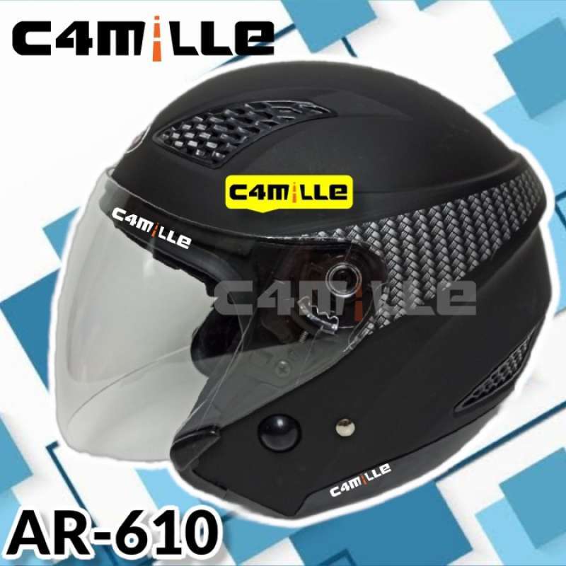Promo Helm Arl Model Zeus Polos Black Doff Half Face Terbaik Diskon 31 di Seller Topsmant
