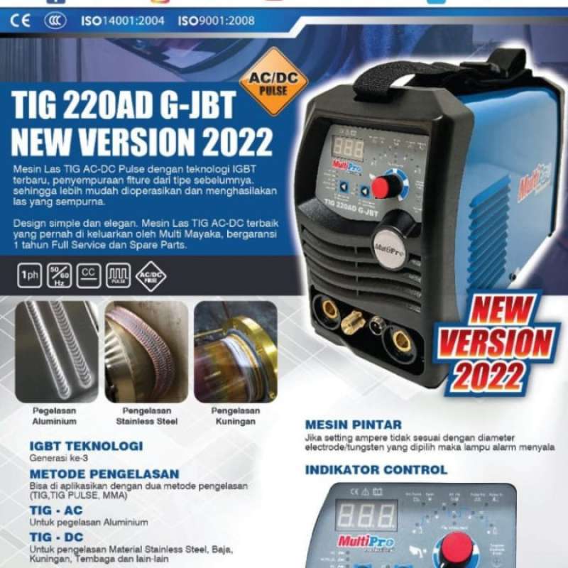 Promo Mesin Las Tig Ac Dc 220 Ad Gjbt Multipro Diskon 23% Di Seller ...