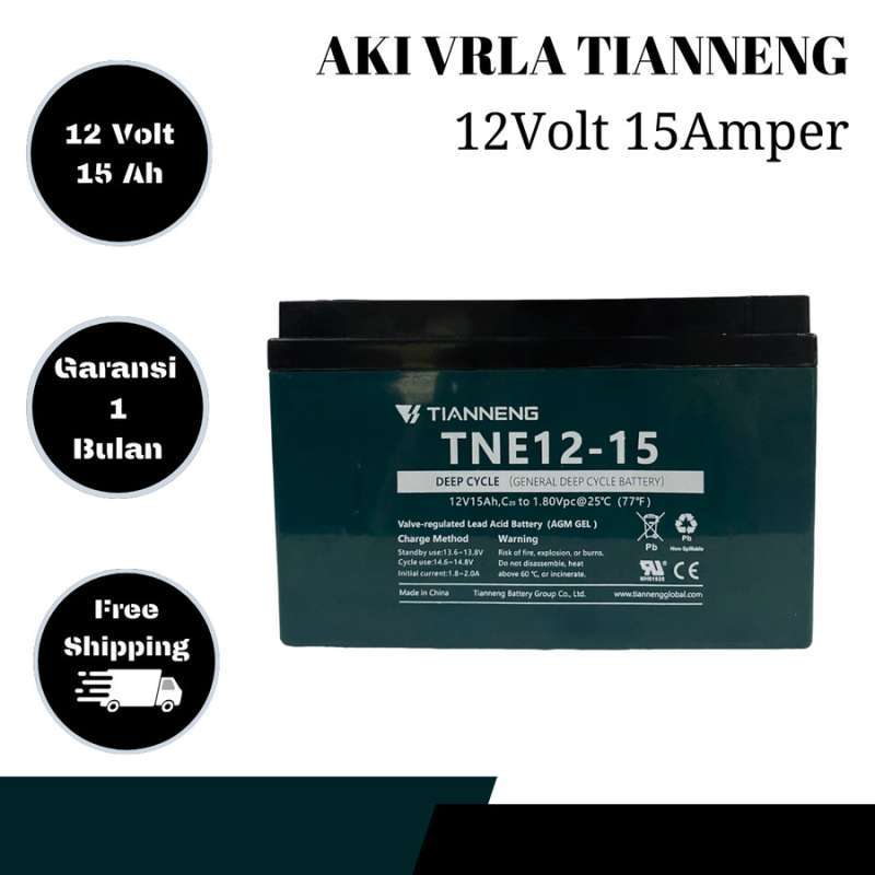 Jual Aki Sepeda Listrik/SELIS TIANNENG VRLA 12v 15Ah E BIKE SELIS