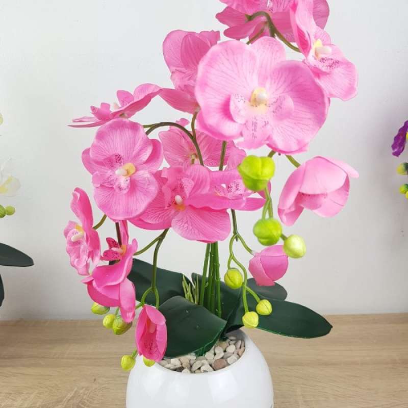 Promo Tanaman Hias Bunga Anggrek Palsu Artificial Dekorasi Ruang Tamu