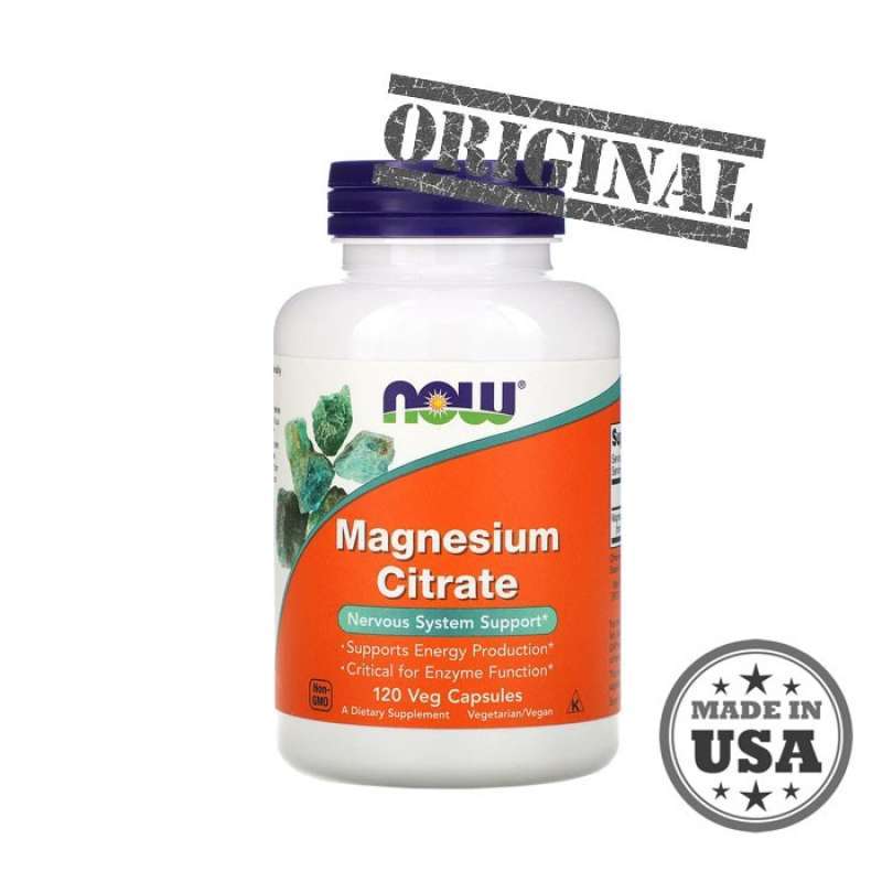 Promo Now Foods Magnesium Citrate 120 Capsules Nervous System Support