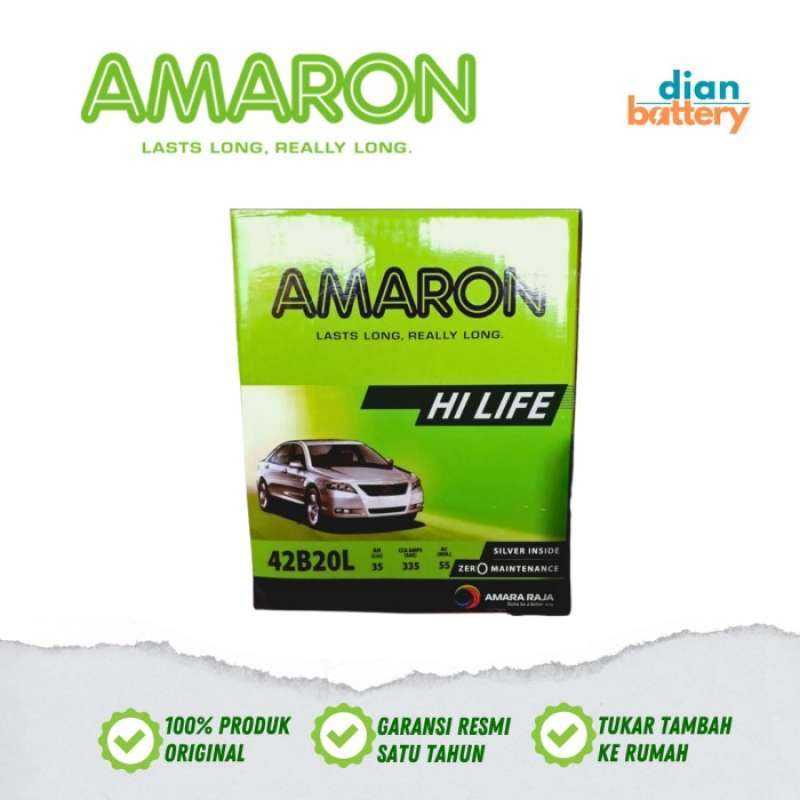 Promo Aki Kering Honda Freed AMARON HILIFE NS40ZL 42B20L (35Ah