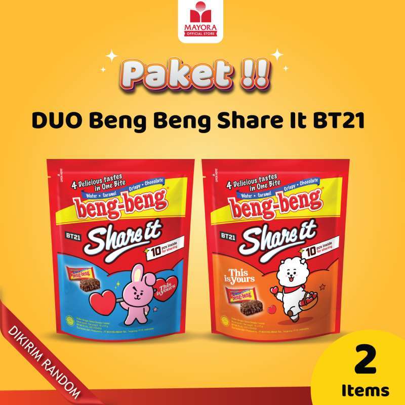 Promo Paket BengBeng Share It Duo BT21 Diskon 9 di Seller Mayora