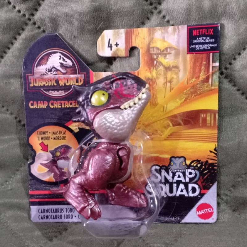 Figurine Jurassic World Snap Squad Mosasaure - Mattel, Neuf, Dinosaure Camp Crétacé