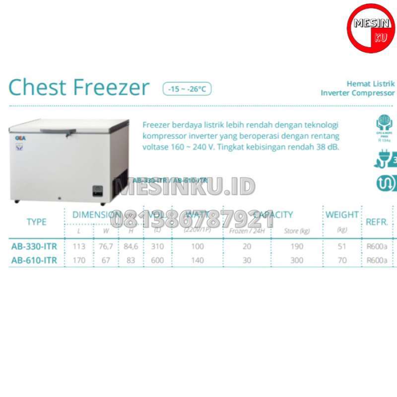 Promo Promo Chest Freezer Inverter Gea Ab330Itr Freezer Box
