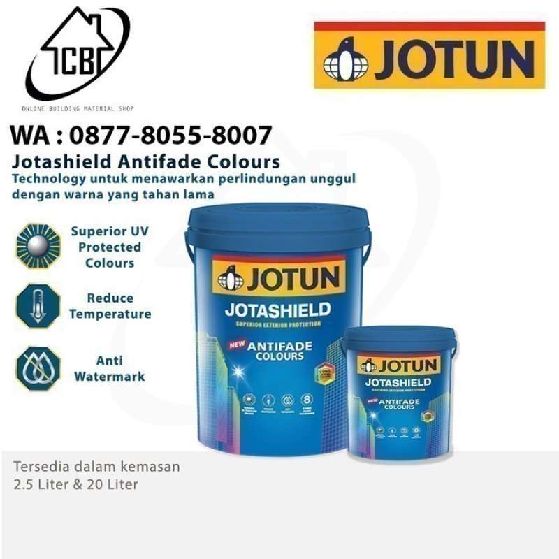 Promo CAT TEMBOK LUAR JOTUN JOTASHIELD ANTIFADE CARBON BLACK 9920 - 2 ...
