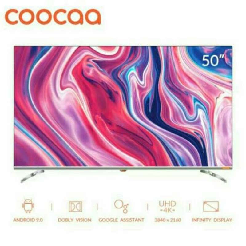 Promo COOCAA LED TV 50 Inch 50S6G SMART ANDROID 9 4K UHD NETFLIX PLAY ...