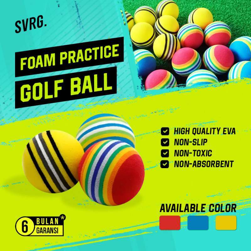 Jual SVRG. Foam Golf Ball Practice Bola Golf Busa untuk Latihan 10
