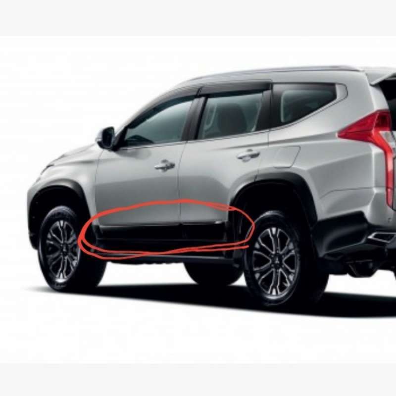 Promo spoiler moulding pintu all new pajero sport limited 20162020