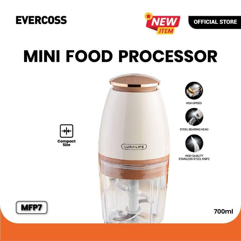 Promo EVERCOSS MINI FOOD PROCESSOR PENGGILING DAGING DAN BUAH 700ml