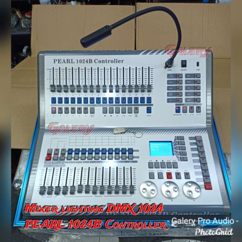 Promo PEARL 1024B PROFESSIONAL MIXER LIGHTING STAGE + FLIGHTCASE Diskon