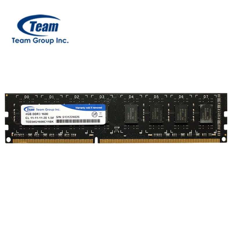 Team Elite Long-DIMM 4GB DDR3 PC1600 RAM DDR3 PC1600
