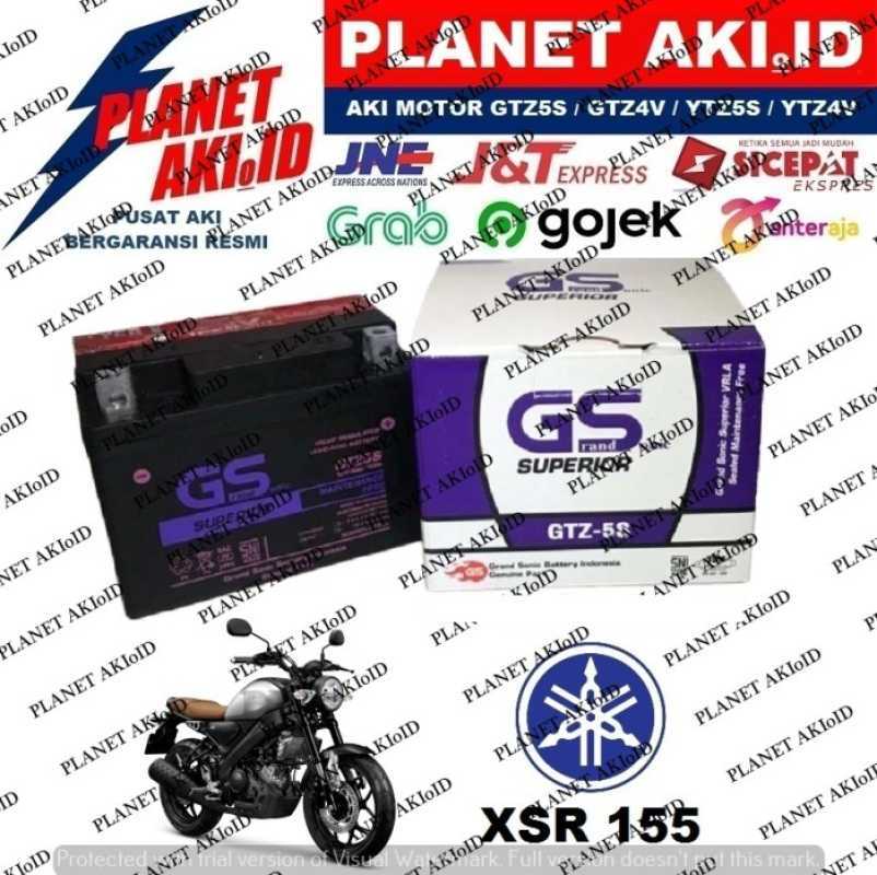 Promo Aki Motor Xsr 155 Gtz5s Gs Y Accu Kering Mf Diskon 23% Di Seller