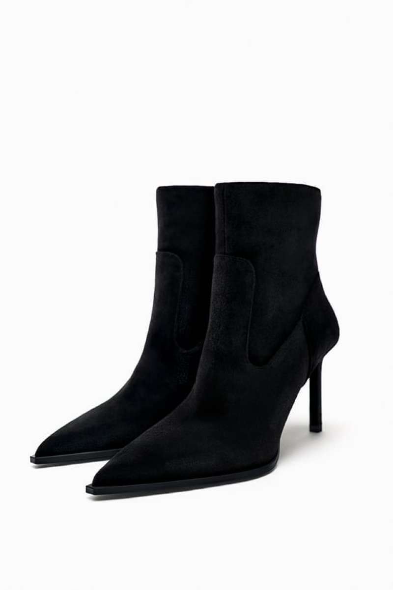 Zara velvet boots new arrivals