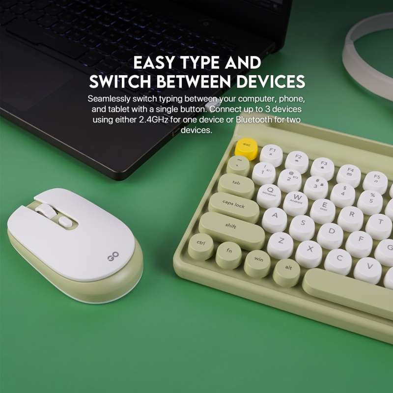 Promo fantech go mochi 80 65 combo set keyboard mouse wireless