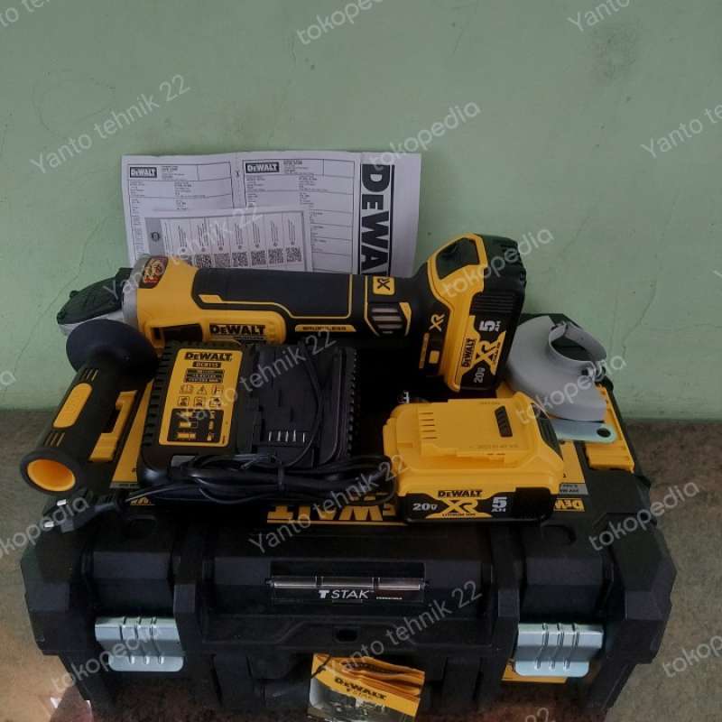 Promo GERINDA BATERAI DEWALT DCG 405 20V DEWALT DCG 405 XR 20V MAX