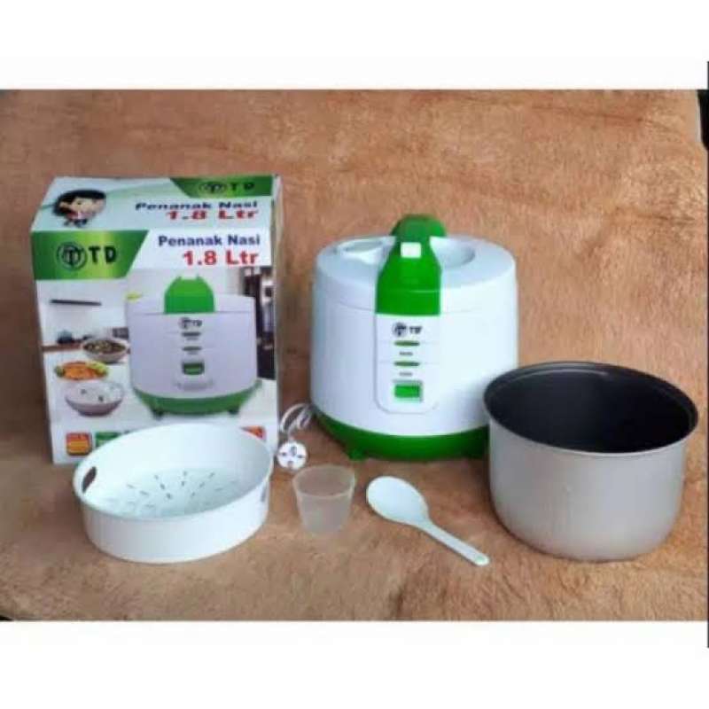Promo Rice Cooker Hijau Penanak Nasi Magicom 1,8liter Td Diskon 23% Di ...