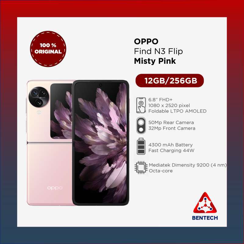 Jual OPPO Find N3 Flip 12/256gb - Misty Pink Di Seller