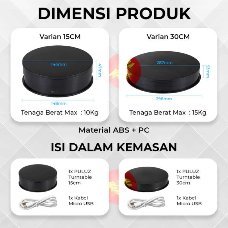 Promo Display Putar Turntable Turn Table Rotary Rotasi 360 15cm - Bisa ...