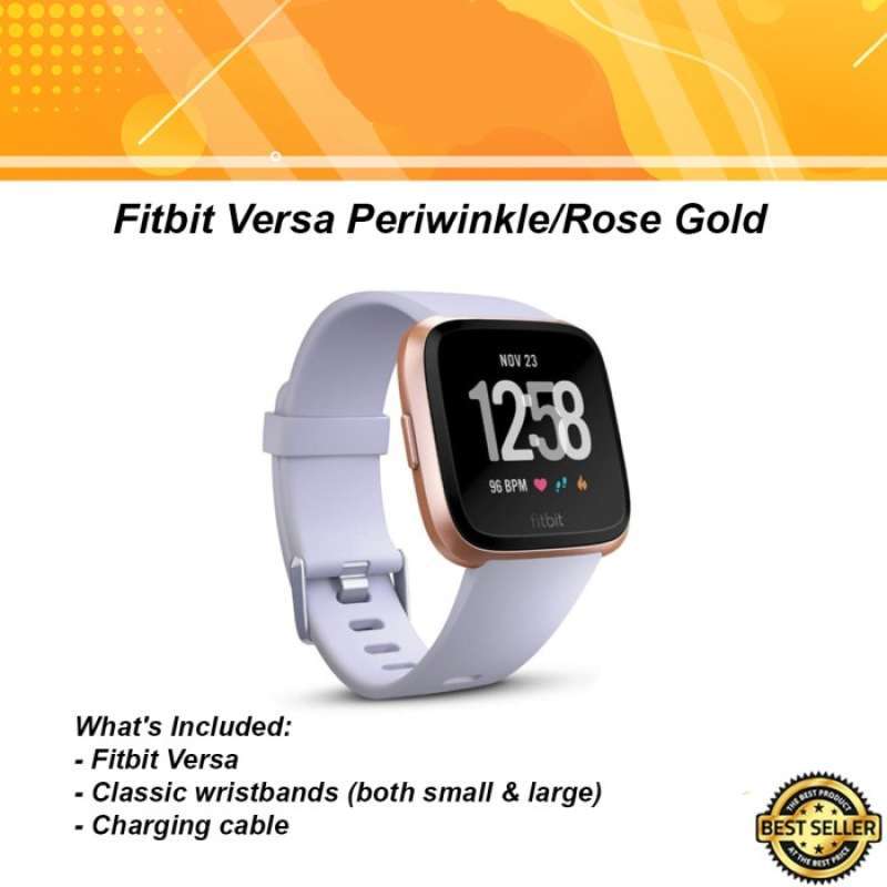 Fitbit versa deals periwinkle rose gold