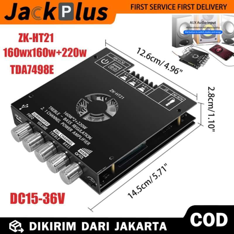Promo ZK-HT21 Power Amplifier 160wx160w+220w 2.1-Channel Stereo ...