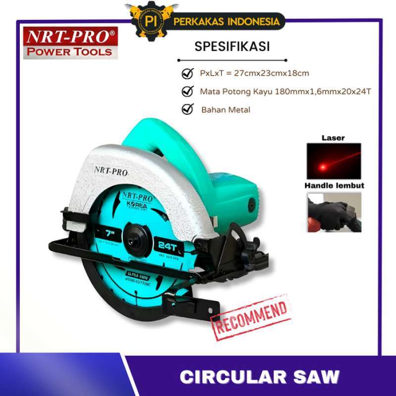Circular Saw NRT 2600HD 7 Inch Low Watt 800 W NRT PRO 2600 HD Mesin