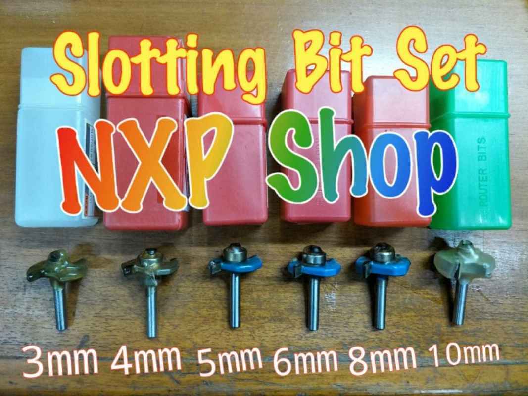 Sloting Bits Promo Slotting bit set / router bits set / mata router set / profil ...