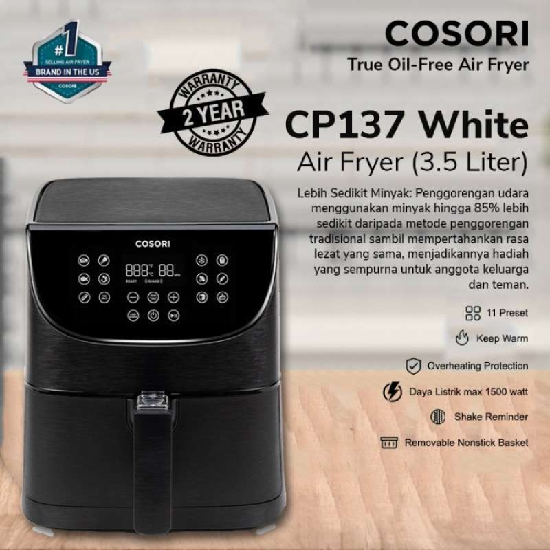 Promo Cosori Air Fryer Cp137Af 3,7 Liter Penggorengan Tanpa Minyak