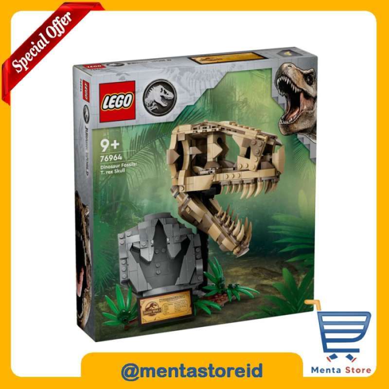 Promo LEGO Jurassic World 76964 Dinosaur Fossils: T. rex Skull Diskon ...