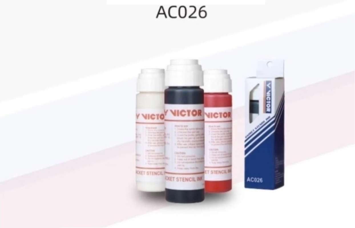 Promo Stencil Ink Logo Raket Victor AC 026 AC026 Tinta Senar Pen ...