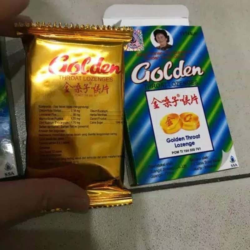 Jual promo Golden Throat Lozenge - Permen Pelega Tenggorokan / Bau ...