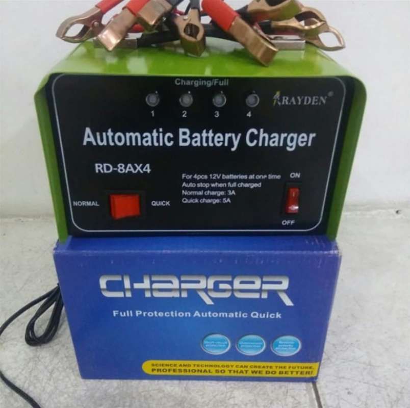 Promo Charger RD-8AX4 Accu otomatis TRAFO / Cas Aki Rayden Bisa Cas 4