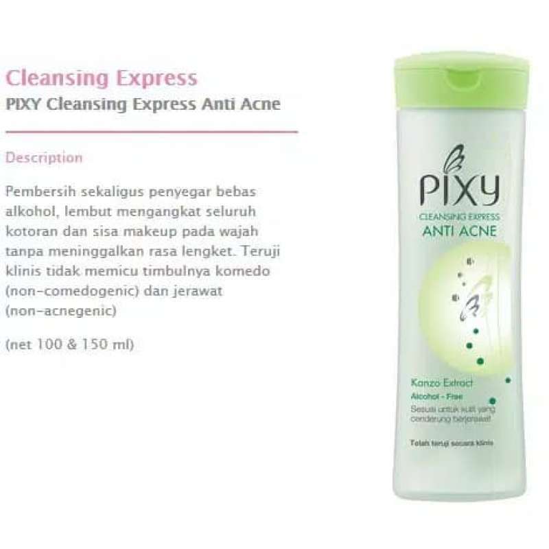 Promo Pixy Cleansing Express Anti Acne 150ml Diskon 10 Di Seller Toko Daun Ijo Kejaksan Kota Cirebon Blibli