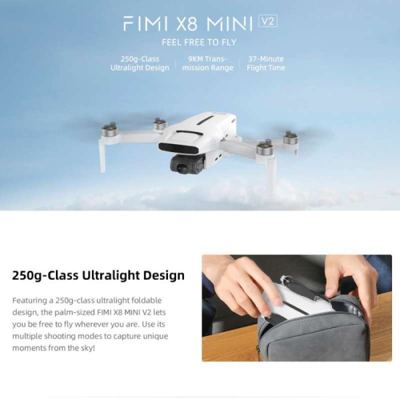 Promo Terbaru Drone Fimi X8 Mini V2 4K Gps 9Km 3-Axis Gimbal - Drone X 8 Mini V 2 Terbaik